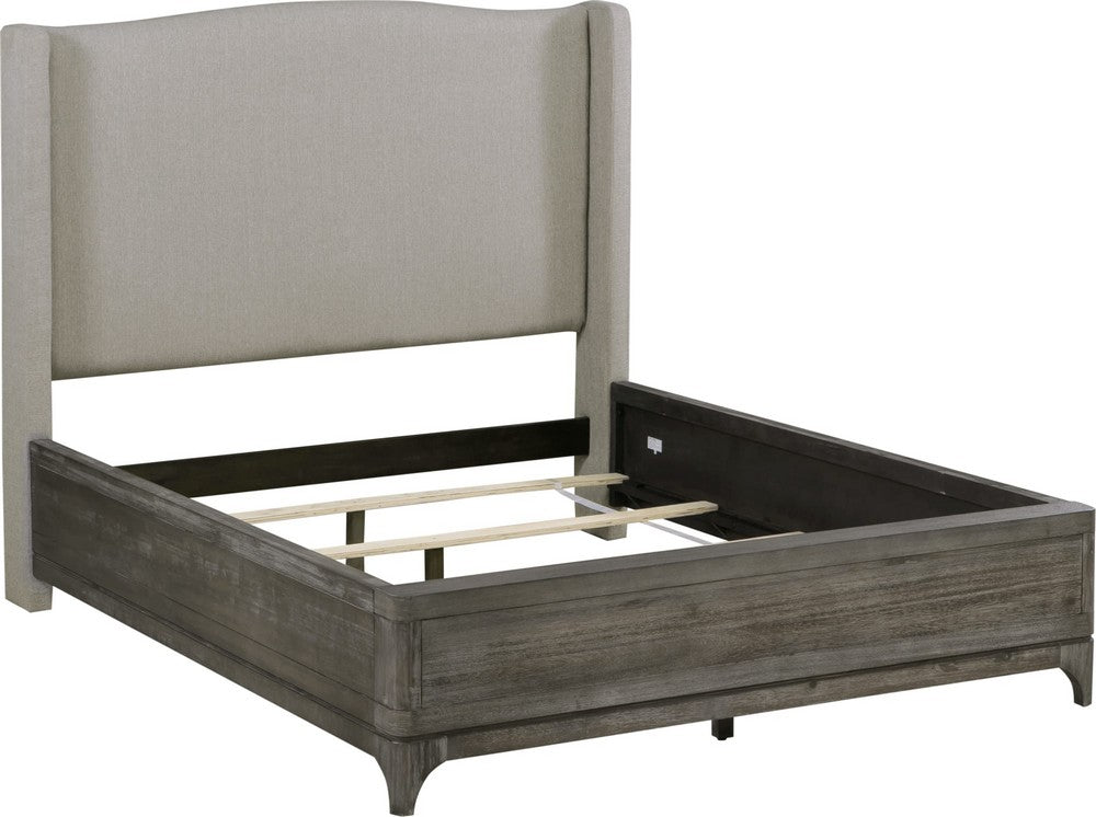 Modus Furniture - Cicero California King-size Wingback Upholstered Bed in Slate Grey - 2KS3A6 view 3