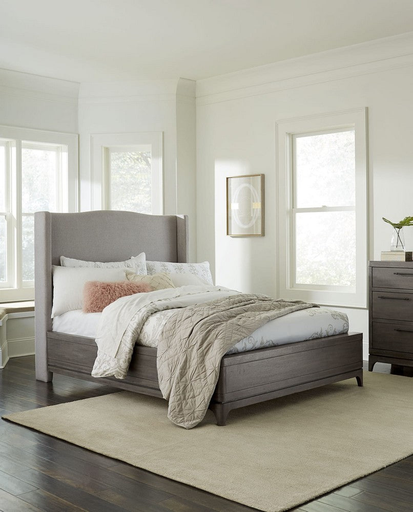 Modus Furniture - Cicero California King-size Wingback Upholstered Bed in Slate Grey - 2KS3A6 view 6