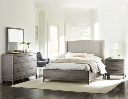Modus Furniture - Cicero California King-size Wingback Upholstered Bed in Slate Grey - 2KS3A6 view 7