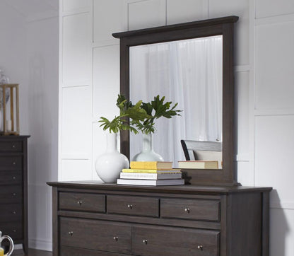 Modus Furniture - City II Beveled Glass Mirror in Basalt Gray - 1X5783_CLOSEOUT veiw 1