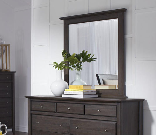 Modus Furniture - City II Beveled Glass Mirror in Basalt Gray - 1X5783_CLOSEOUT veiw 1