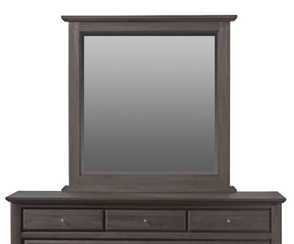 Modus Furniture - City II Beveled Glass Mirror in Basalt Gray - 1X5783_CLOSEOUT veiw 2