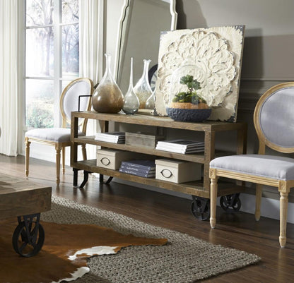 Modus Furniture - Coalburn Reclaimed Wood Media Console in Russett Brown - 8QQ526_CLOSEOUT veiw 2