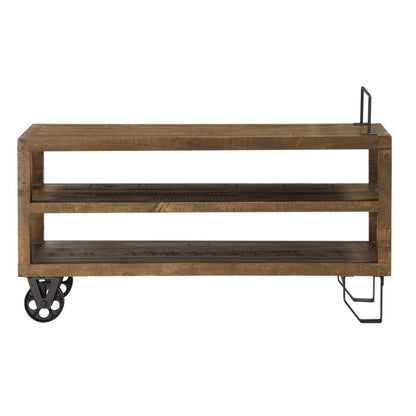 Modus Furniture - Coalburn Reclaimed Wood Media Console in Russett Brown - 8QQ526_CLOSEOUT veiw 3
