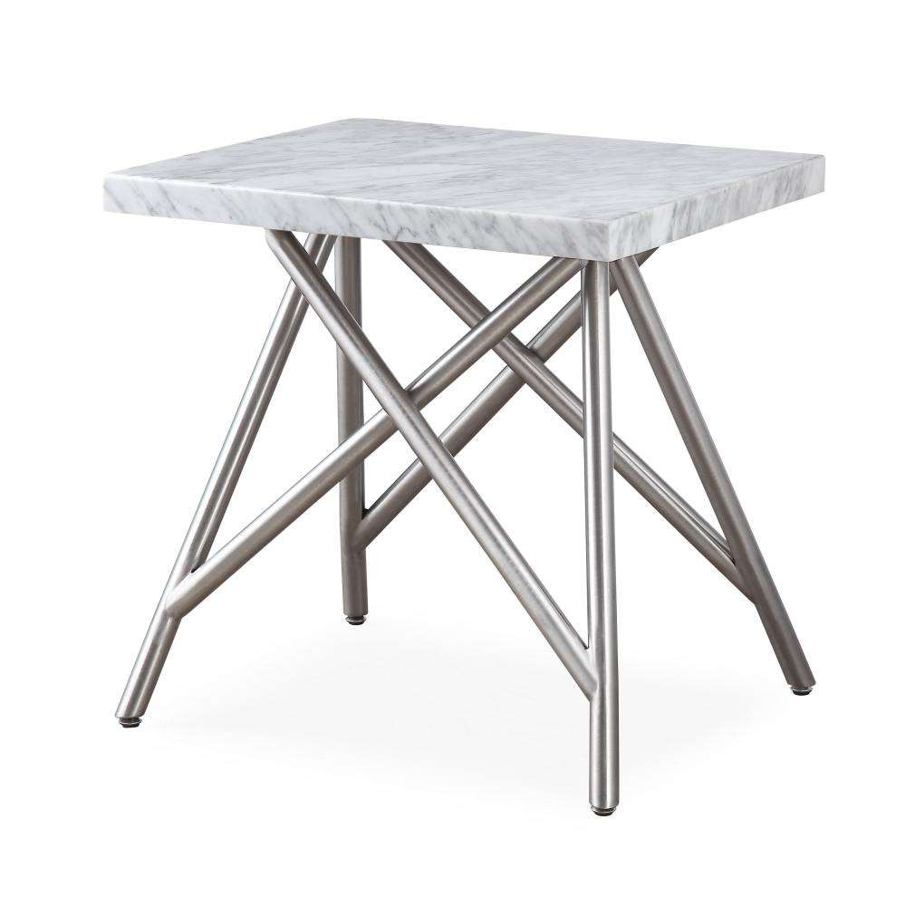 Modus Furniture - Coral End Table in Marble - 3N2522_CLOSEOUT veiw 5