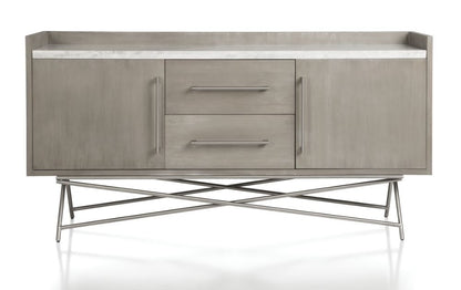 Modus Furniture - Coral Marble Top Rectangular Sideboard in Antique Grey - 3N2578 veiw 1