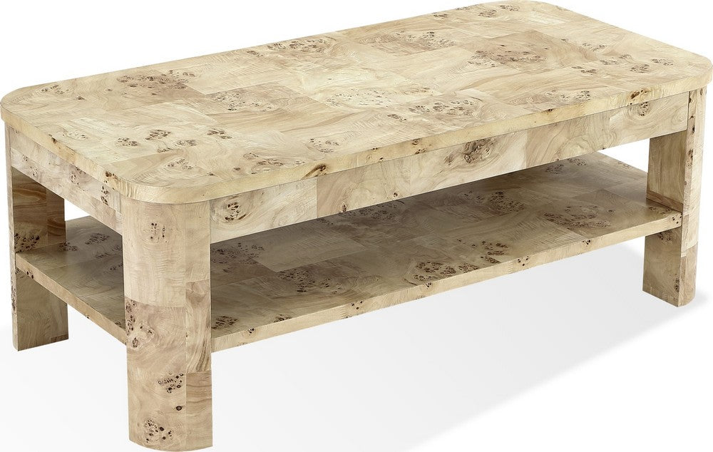 Modus Furniture - Cosmo Mappa Burl Coffee Table in Amber Kiss - SJWD21 view 1