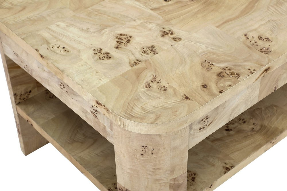 Modus Furniture - Cosmo Mappa Burl Coffee Table in Amber Kiss - SJWD21 view 3