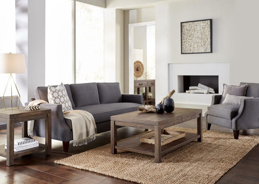 Modus Furniture - Craster Reclaimed Wood Rectangular Coffee Table in Smoky Taupe - 8S3921 veiw 2