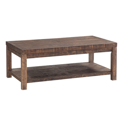 Modus Furniture - Craster Reclaimed Wood Rectangular Coffee Table in Smoky Taupe - 8S3921 veiw 3