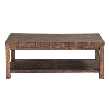 Modus Furniture - Craster Reclaimed Wood Rectangular Coffee Table in Smoky Taupe - 8S3921 veiw 4
