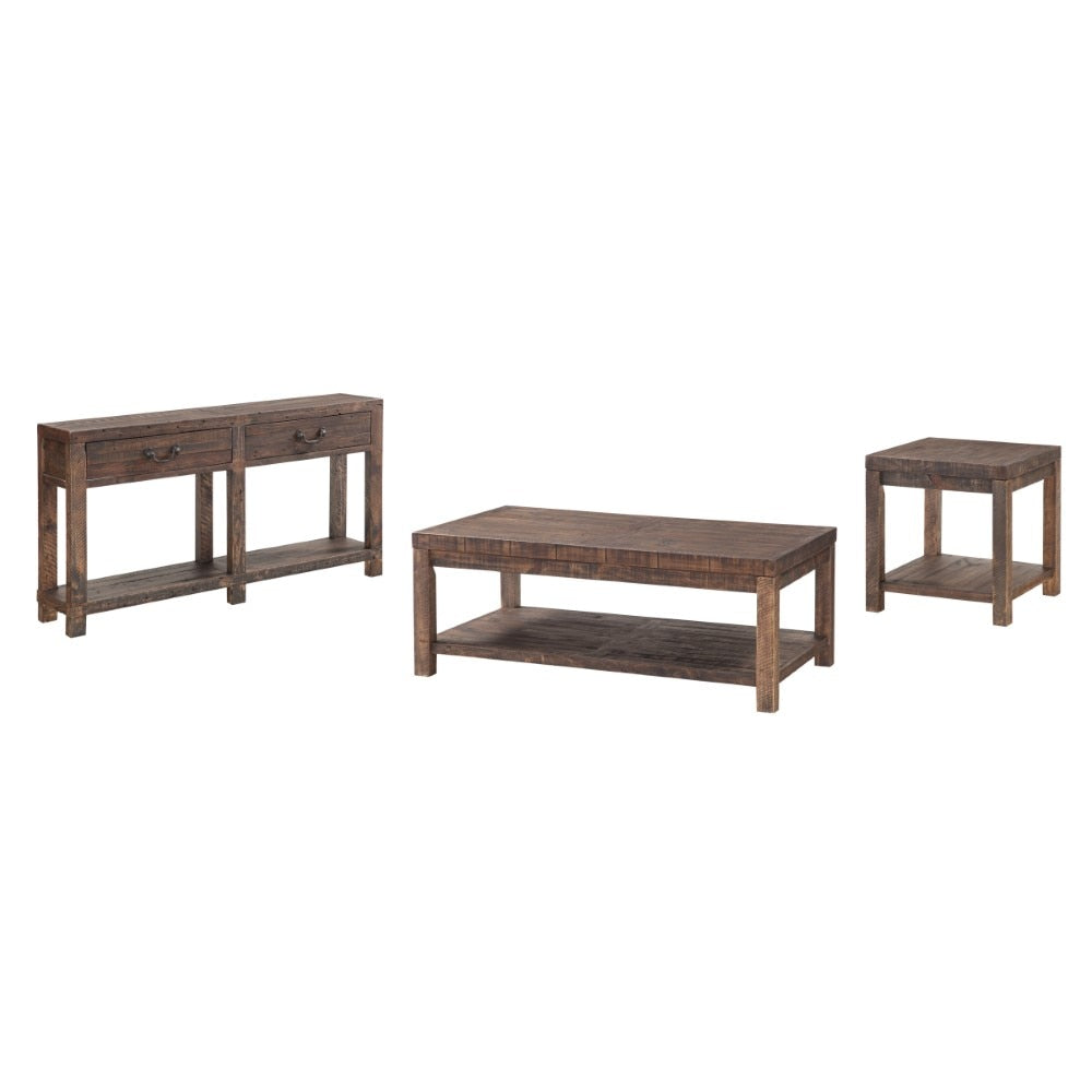 Modus Furniture - Craster Reclaimed Wood Rectangular Coffee Table in Smoky Taupe - 8S3921 veiw 5