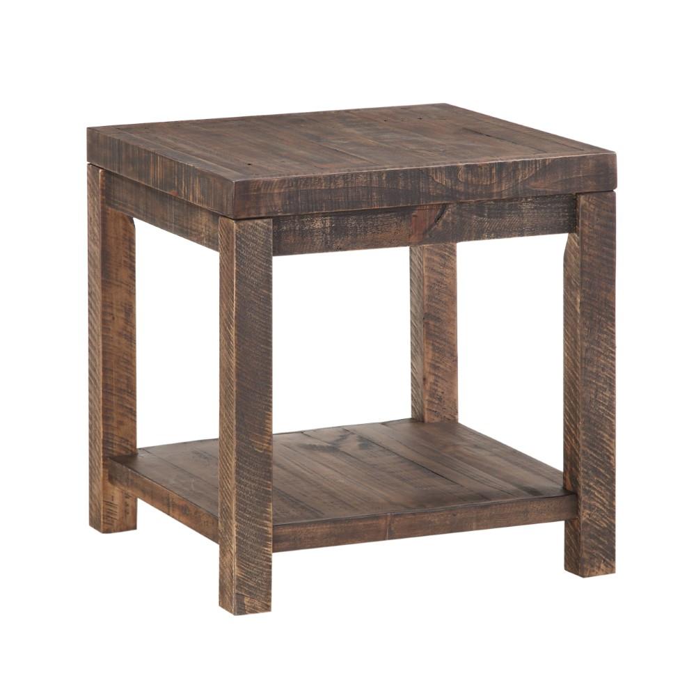 Modus Furniture - Craster Reclaimed Wood Square Side Table in Smoky Taupe - 8S3922 veiw 3