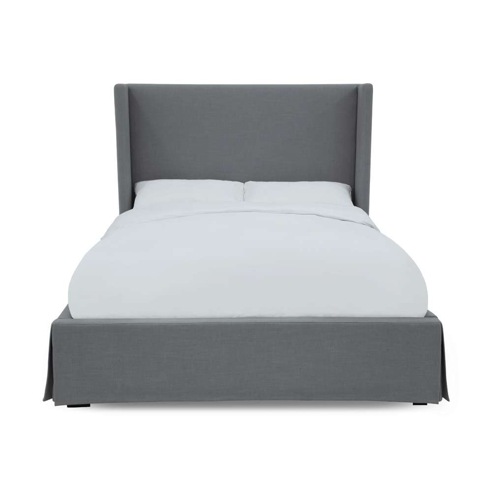 Modus Furniture - Cresta Full-Size Upholstered Skirted Panel Bed in Fog - CBA9H42_CLOSEOUT veiw 5