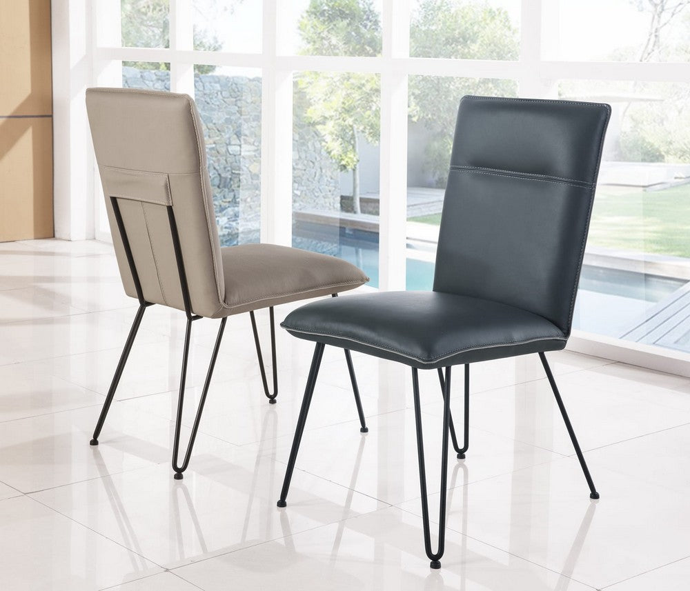Modus Furniture - Demi Hairpin Leg Modern Dining Chair in Taupe - 9LE266D_1 view 5