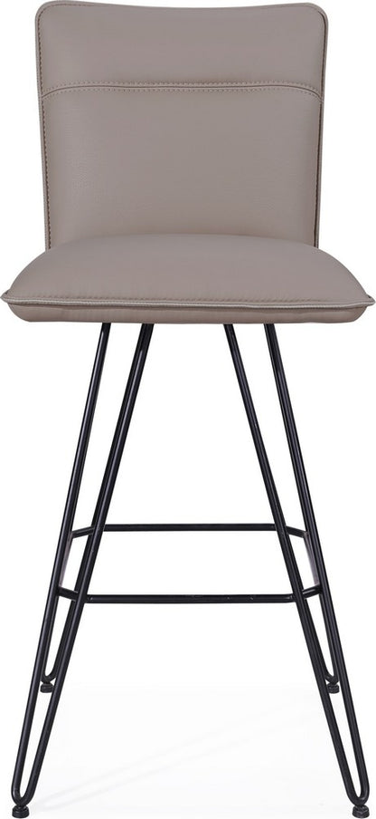 Modus Furniture - Demi Hairpin Leg Swivel Bar Stool in Taupe - 9LE268D_1 view 2