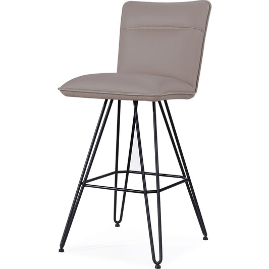 Modus Furniture - Demi Hairpin Leg Swivel Bar Stool in Taupe (Set of 2) - 9LE268D view 2