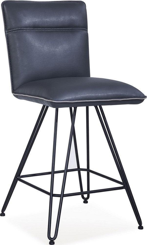 Modus Furniture - Demi Hairpin Leg Swivel Counter Stool in Cobalt - 9LE870D_1 view 1