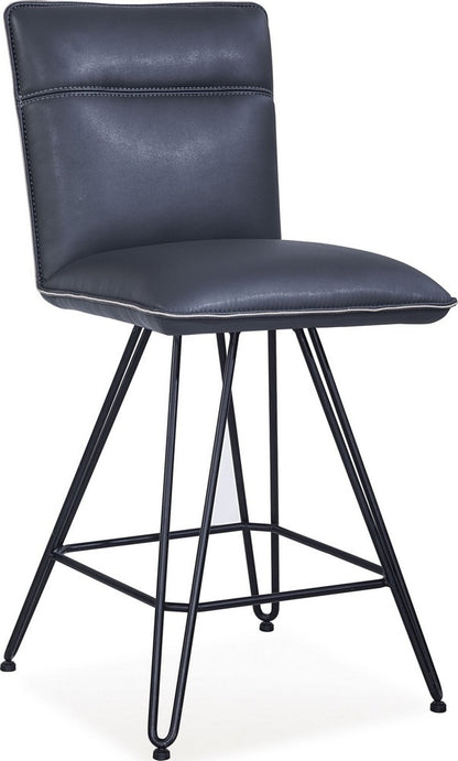 Modus Furniture - Demi Hairpin Leg Swivel Counter Stool in Cobalt Set of 2 - 9LE870D_2 view 1