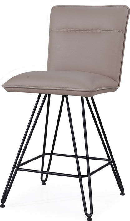 Modus Furniture - Demi Hairpin Leg Swivel Counter Stool in Taupe - 9LE270D_1 view 1