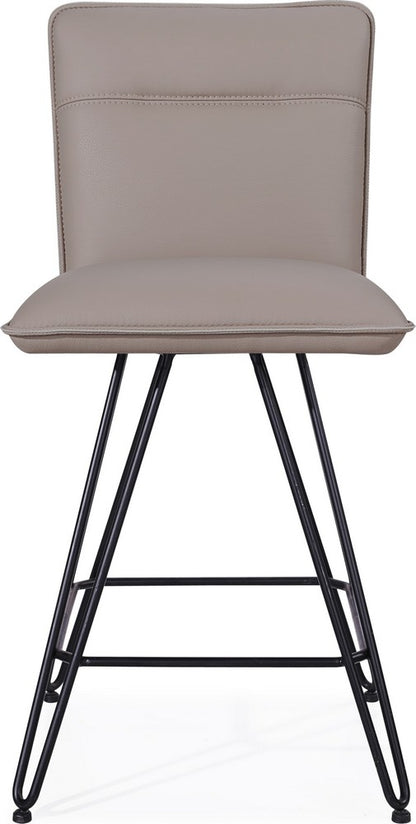 Modus Furniture - Demi Hairpin Leg Swivel Counter Stool in Taupe - 9LE270D_1 view 2