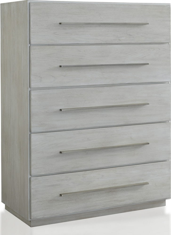 Modus Furniture - Destination Five Drawer Chest in Cotton Grey (2024) - DEZ784A view 1