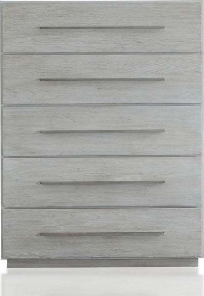 Modus Furniture - Destination Five Drawer Chest in Cotton Grey (2024) - DEZ784A view 2