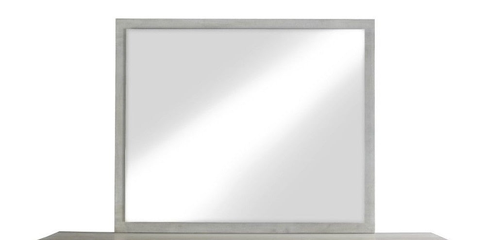Modus Furniture - Destination Floating Glass Mirror in Cotton Grey - DEZ783 veiw 1