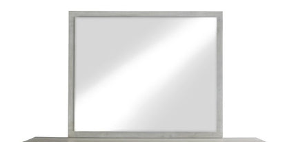 Modus Furniture - Destination Floating Glass Mirror in Cotton Grey - DEZ783 veiw 1