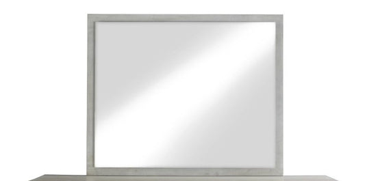 Modus Furniture - Destination Floating Glass Mirror in Cotton Grey - DEZ783 veiw 1