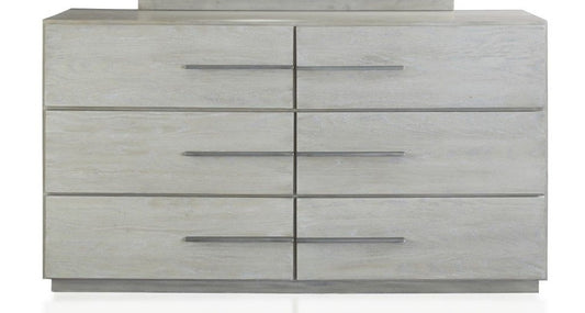 Modus Furniture - Destination Six Drawer Dresser in Cotton Grey - DEZ782A veiw 1