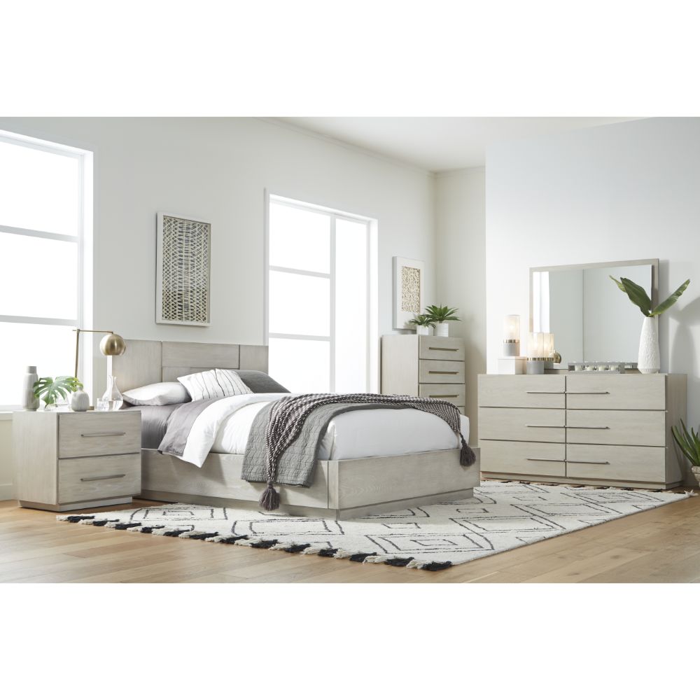 Modus Furniture - Destination Six Drawer Dresser in Cotton Grey - DEZ782A veiw 3