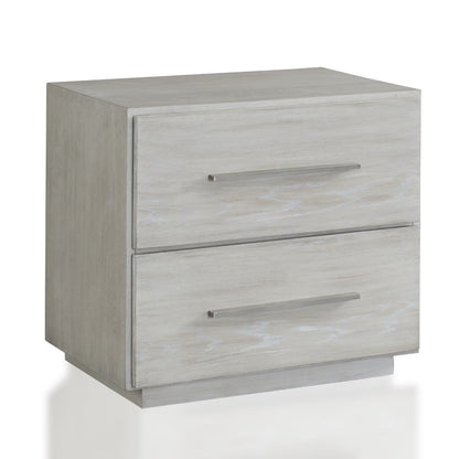 Modus Furniture - Destination Two Drawer Nightstand in Cotton Grey - DEZ781 veiw 3