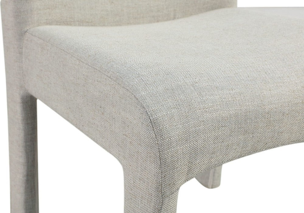 Modus Furniture - Devon Fully Upholstered Dining Chair in Turtle Dove Linen - PWNC63C_1 view 5