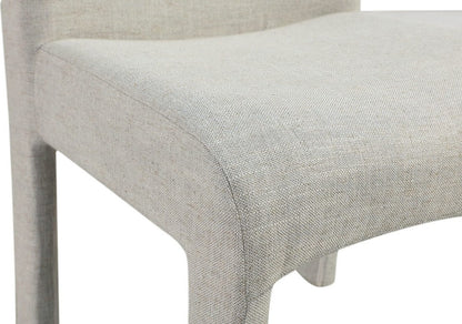 Modus Furniture - Devon Fully Upholstered Dining Chair in Turtle Dove Linen - PWNC63C_1 view 5