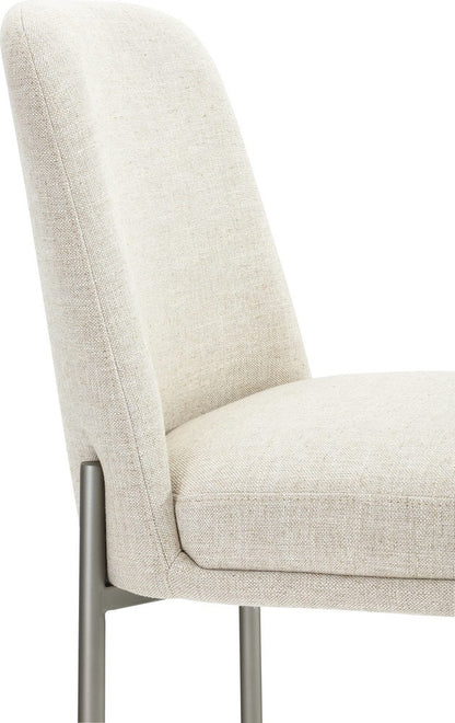 Modus Furniture - Dion Upholstered Counter Stool in Natural Light Linen and Brushed Nickel Metal - PWTB69JMW_1 view 5