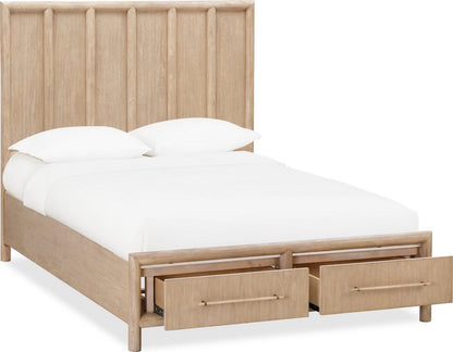 Modus Furniture - Dorsey California King-size Two Drawer Storage Bed in Granola - NSPVJ6 view 2
