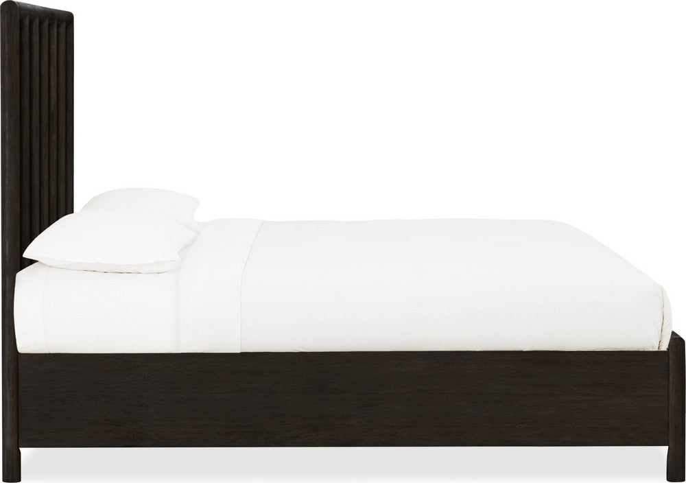 Modus Furniture - Dorsey California King-size Wooden Panel Bed in Basalt Grey - NSU5H6 view 3