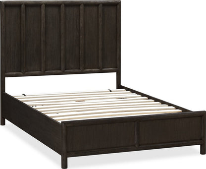 Modus Furniture - Dorsey California King-size Wooden Panel Bed in Basalt Grey - NSU5H6 view 4