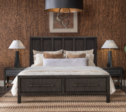 Modus Furniture - Dorsey California King-size Wooden Two Drawer Storage Bed in Basalt Grey - NSU5J6 view 6
