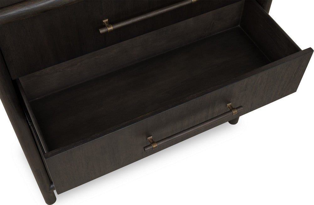Modus Furniture - Dorsey Five Drawer Chest in Basalt Grey - NSU584 view 4
