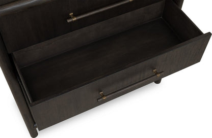 Modus Furniture - Dorsey Five Drawer Chest in Basalt Grey - NSU584 view 4