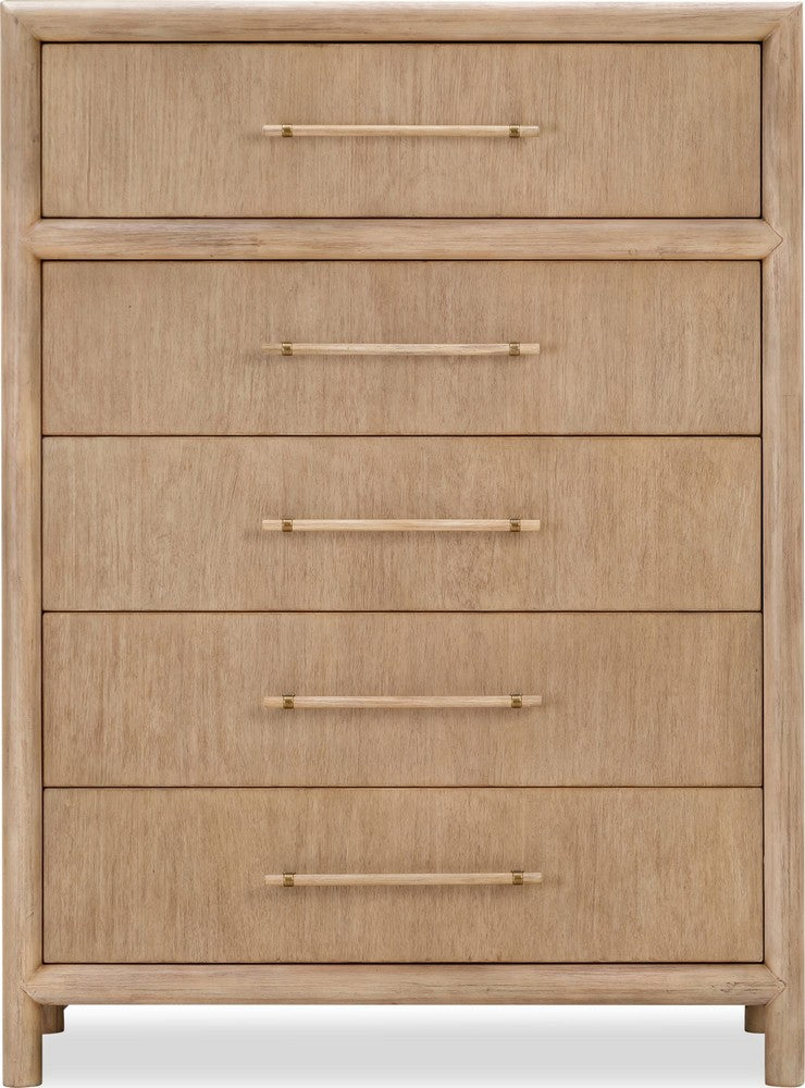 Modus Furniture - Dorsey Five Drawer Chest in Granola - NSPV84 view 1