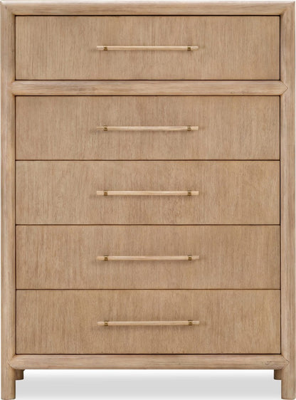 Modus Furniture - Dorsey Five Drawer Chest in Granola - NSPV84 view 1