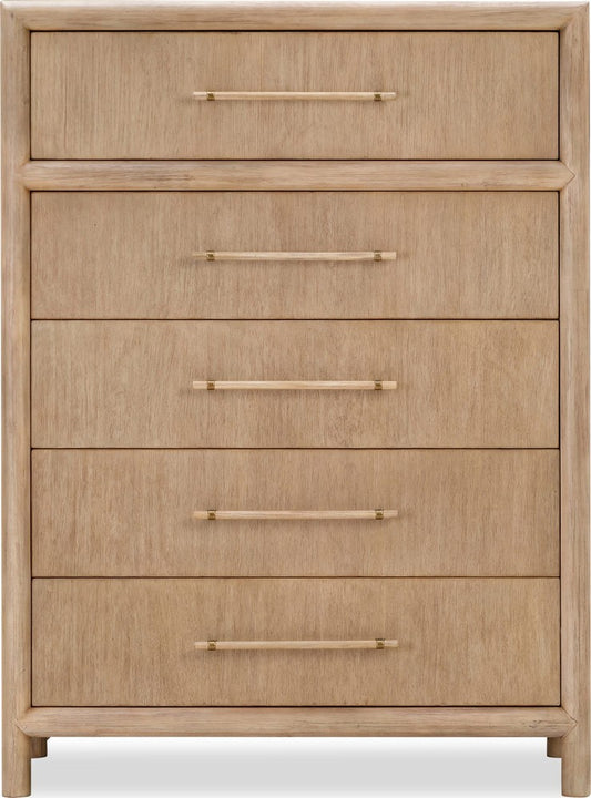 Modus Furniture - Dorsey Five Drawer Chest in Granola - NSPV84 view 1