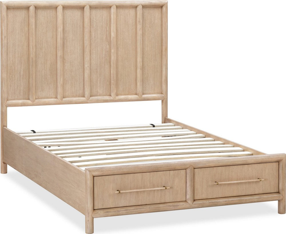 Modus Furniture - Dorsey King-size Two Drawer Storage Bed in Granola - NSPVJ7 view 4
