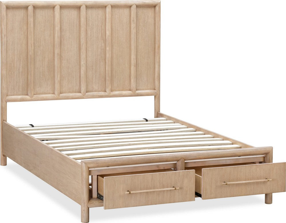 Modus Furniture - Dorsey King-size Two Drawer Storage Bed in Granola - NSPVJ7 view 5