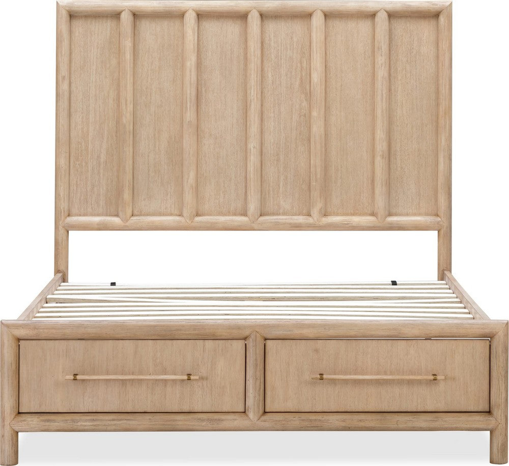 Modus Furniture - Dorsey King-size Two Drawer Storage Bed in Granola - NSPVJ7 view 6