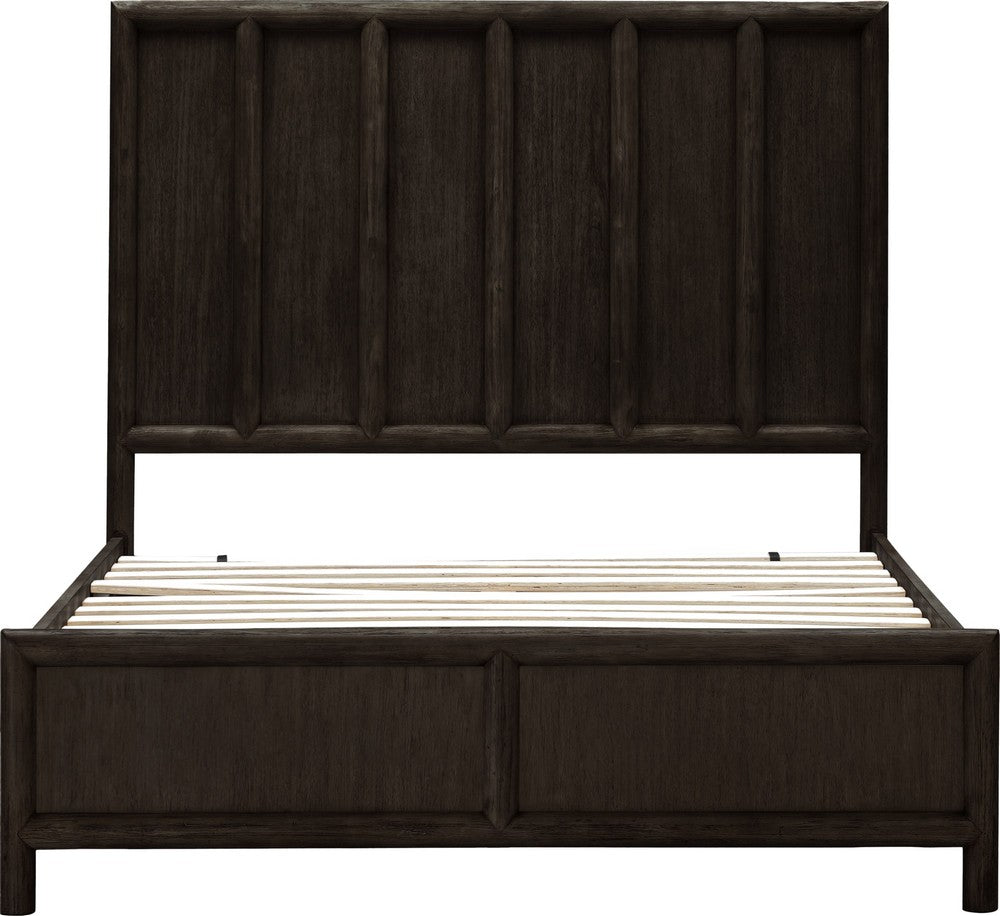 Modus Furniture - Dorsey King-size Wooden Panel Bed in Basalt Grey - NSU5H7 view 5