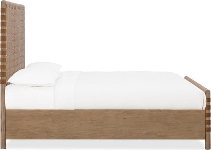 Modus Furniture - Dorsey King-size Woven Panel Bed in Granola and Ginger - NSPVK7 view 3